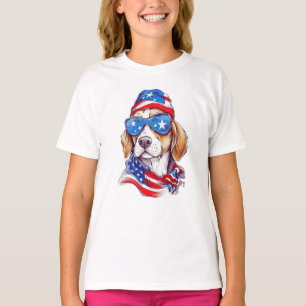 T-shirt 4 juillet chien sublimation-66361