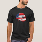 T-shirt 4 juillet Cool Patriotic Ameri (Devant)