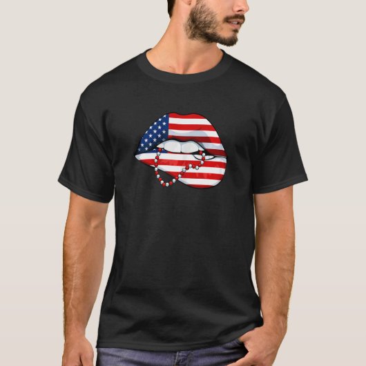 T-shirt 4 juillet Cool Patriotic Ameri (Devant)