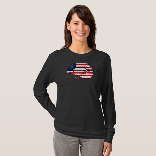 T-shirt 4 juillet Cool Patriotic Ameri (Devant entier)