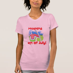 T-shirt 4 juillet couleurs heureuses croquantes