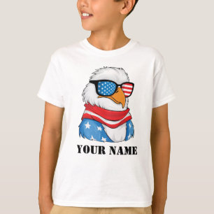 T-shirt 4 juillet d'aigle américain