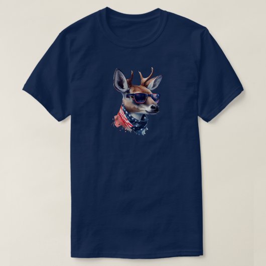 T-shirt 4 juillet Deer (Design devant)