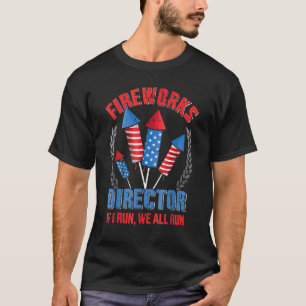 T-shirt 4 juillet Directeur Fireworks Je T'Exécute Enfants