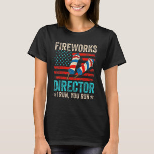 T-shirt 4 juillet Directeur Fireworks Je T'Exécute Enfants