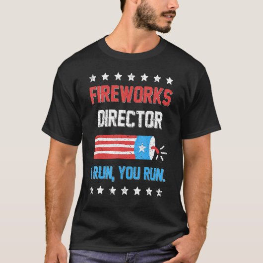 T-shirt 4 juillet Directeur Fireworks Je T'Exécute Enfants (Devant)