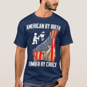 T-shirt 4 juillet Drapeau Américain Par Birth Plumber By