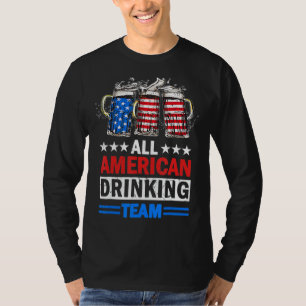 T-shirt 4 juillet Drapeau américain Toutes les Equipes Boi