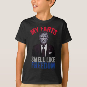 T-shirt 4 Juillet Drôle Trump Patriotique Mes Farts Sent C