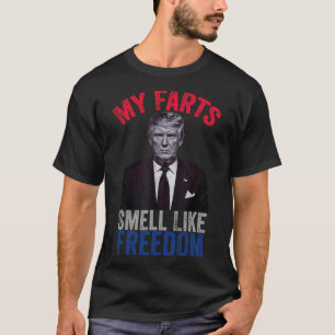 T-shirt 4 Juillet Drôle Trump Patriotique Mes Farts Sent C