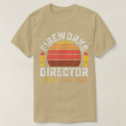 T-shirt 4 juillet du directeur Fireworks (Design devant)