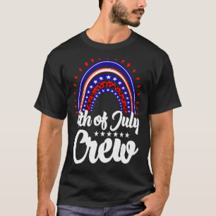 T-shirt 4 juillet équipage Indépendance fédérale American