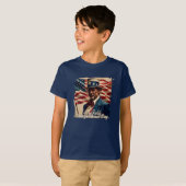 T-shirt 4 juillet – Esprit d'indépendance (Devant entier)