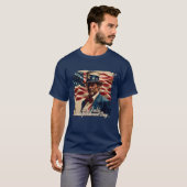 T-shirt 4 juillet - Esprit d'indépendance (Devant entier)