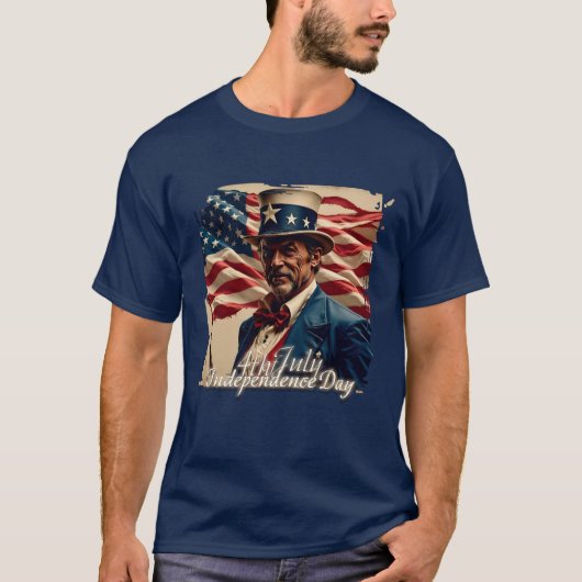 T-shirt 4 juillet - Esprit d'indépendance (Devant)