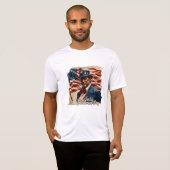 T-shirt 4 juillet – Esprit d'indépendance (Devant entier)