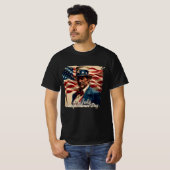 T-shirt 4 juillet – Esprit d'indépendance (Devant entier)