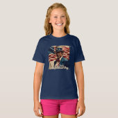 T-shirt 4 juillet – Esprit d'indépendance (Devant entier)