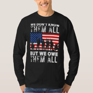 T-shirt 4 juillet États-Unis, nous ne les connaissons pas