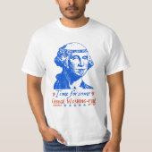 T-shirt 4 juillet été drôle d'humour de George Washington (Devant)