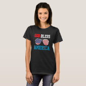 T-shirt 4 juillet Famille correspondante USA EyeGlasses Am (Devant entier)