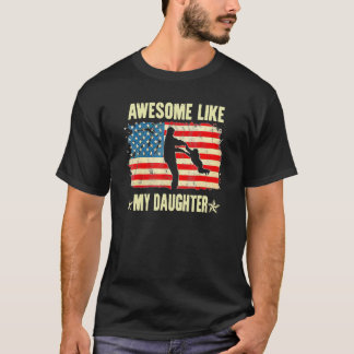 T-shirt 4 juillet Fantastique Comme Ma Fille Vintage Faune