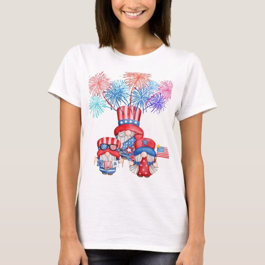 T-shirt 4 juillet fête (Devant)