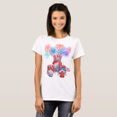 T-shirt 4 juillet fête (Devant entier)