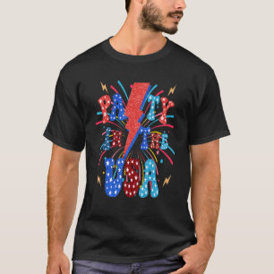 T-shirt 4 juillet Fête Aux Usa Feu D'Artifice Hommes Femme