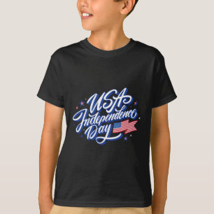 T-shirt 4 juillet Fête de l'Indépendance Usa Drapeau patri
