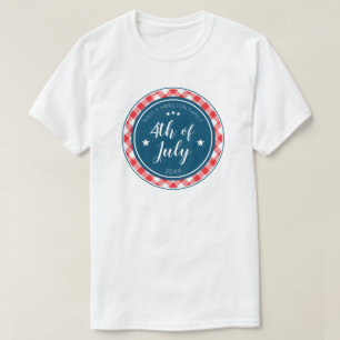 T-shirt 4 juillet Fête de Réunion Familiale Personnalisée