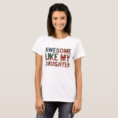 T-shirt 4 juillet Fête des pères Papa Cadeau - Awesome Com (Devant entier)