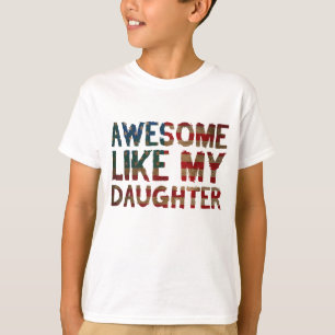 T-shirt 4 juillet Fête des pères Papa Cadeau - Awesome Com