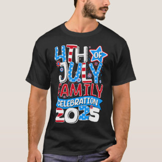 T-shirt 4 juillet Fête familiale 2025 Famille Matchin