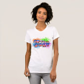 T-shirt 4 juillet feux d'artifice (Devant entier)