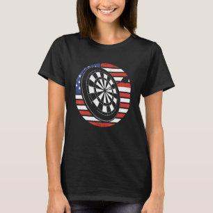 T-shirt 4 juillet fléchettes Patriotic Pride Américain Dra