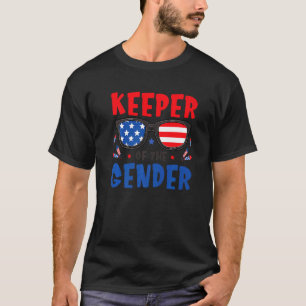 T-shirt 4 juillet Gardienne De La Révélation De Sexe Bébé