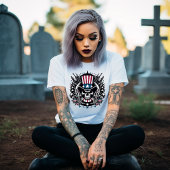 T-shirt 4 juillet gothique américain