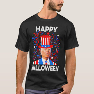 T-shirt 4 juillet Halloween Funny Biden Confus 