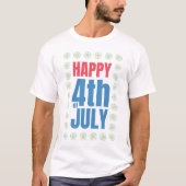 T-shirt 4 juillet heureux (Devant)