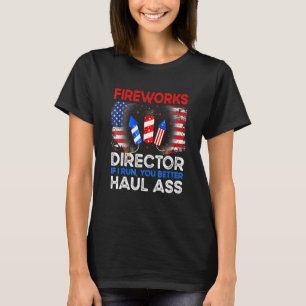 T-shirt 4 juillet Hommes Directeur de Feux d'Artifice Si j