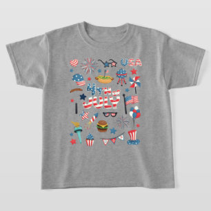 T-shirt 4 juillet Icons mignonnes