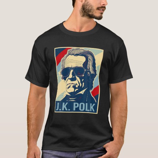 T-shirt 4 juillet James K Polk Est Mon Président Patriotiq (Devant)