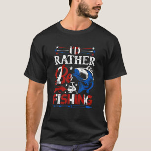 T-shirt 4 juillet Je préfère pêcher 8