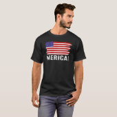 T-shirt 4 juillet Jour de l'Indépendance Us American Flag (Devant entier)