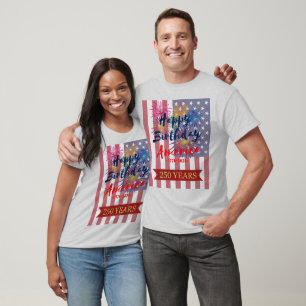 T-shirt 4 juillet Joyeux Anniversaire Amérique USA 250e
