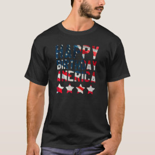 T-shirt 4 juillet Joyeux anniversaire de l'indépendance de