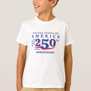 T-shirt 4 juillet Junior Golfeur USA 250e anniversaire