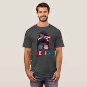 T-shirt 4 juillet Merica Lunettes de soleil Classy Maman V (Devant entier)