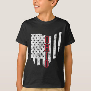T-shirt 4 juillet Ohio États-Unis Drapeau États-Unis Vinta